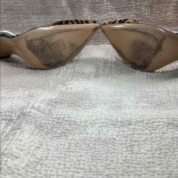 Gianvito Rossi Animal Print Clear Heels - Picture 3 of 4